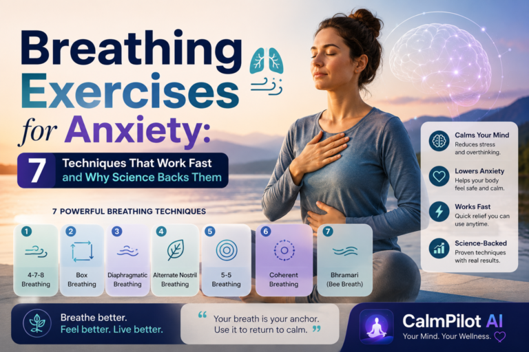Breathing Exercises for Anxiety: 7 Techniques That Work Fast and Why Science Backs Them