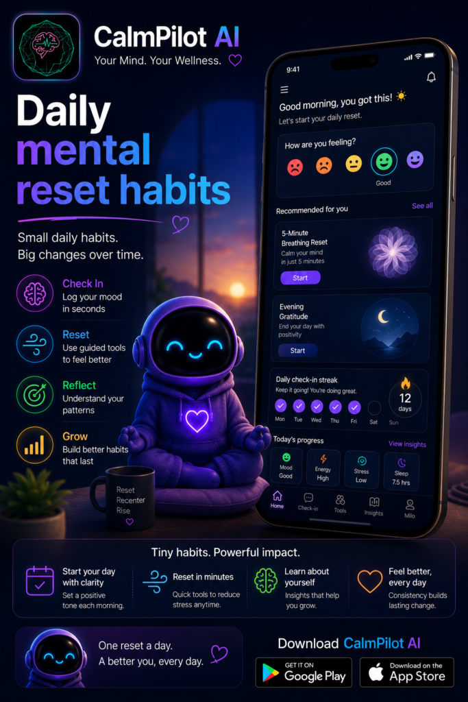 Daily mental reset habits
