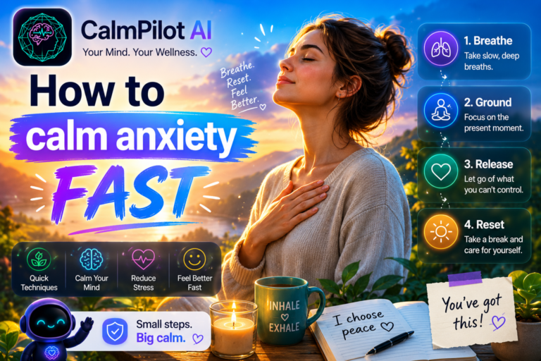 How to calm anxiety fast