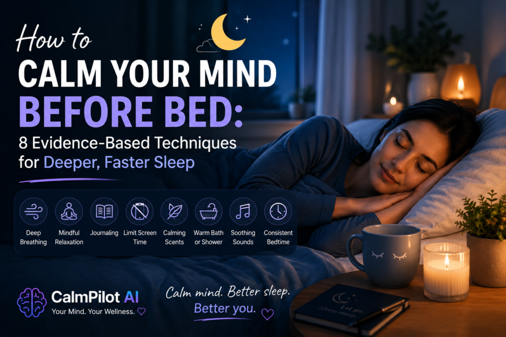 How to Calm Your Mind Before Bed: 8 Evidence-Based Techniques for Deeper, Faster Sleep