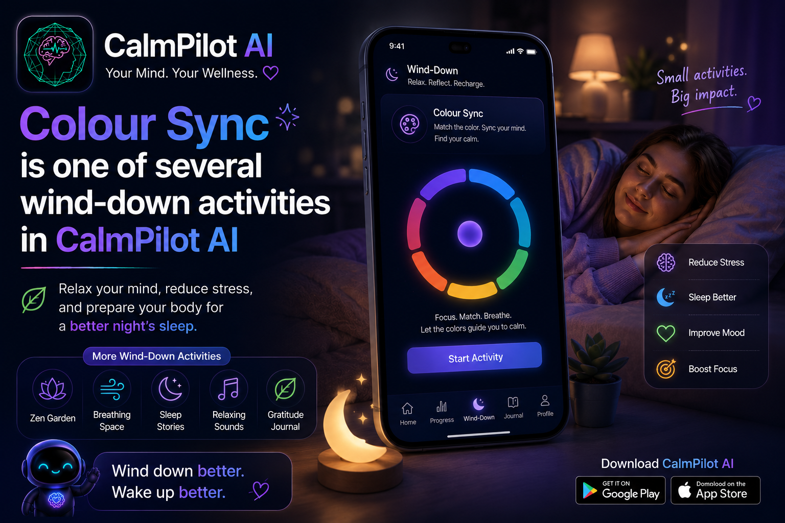 CalmPilot AI home screen