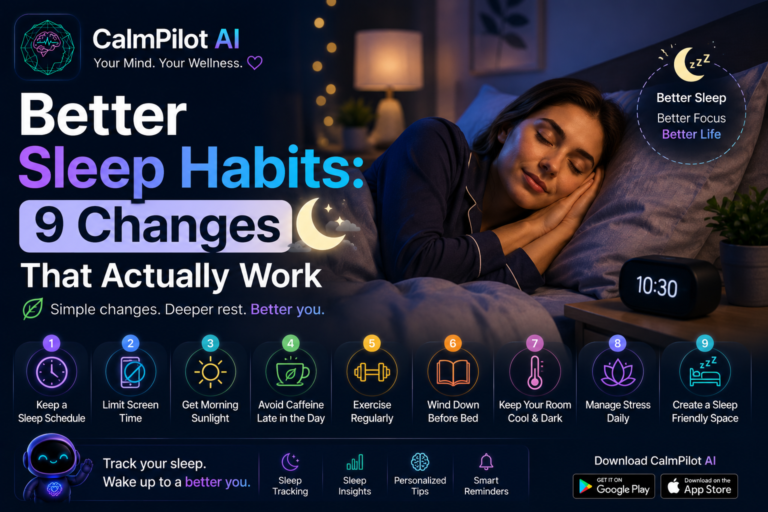 Better Sleep Habits: 9 Changes That Actually Work