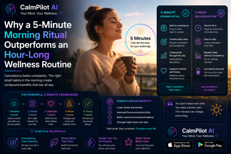 Why a 5-Minute Morning Ritual Outperforms an Hour-Long Wellness Routine